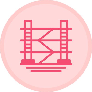 Modern yapı simgesinin vektör illüstrasyonu