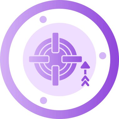 hedef simge vektör illüstrasyonu