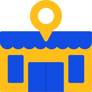 konum. Web simgesi basit illüstrasyon