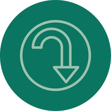 Ok. Web simgesi basit illüstrasyon