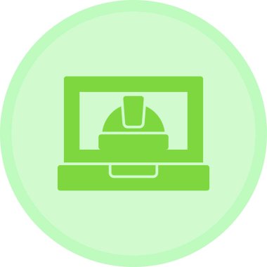 Bilgisayar. Basit tasarım düz resimleme