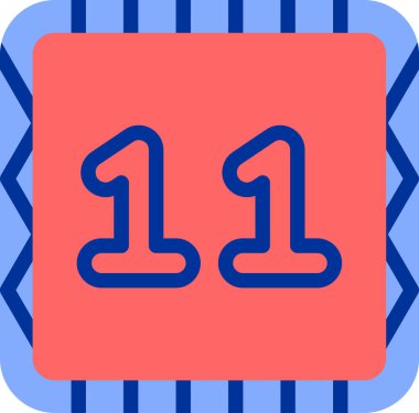 Amerikan futbol ikonu, vektör illüstrasyonu