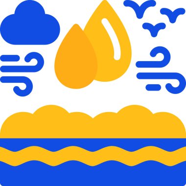 deniz simgesi, vektör illüstrasyonu