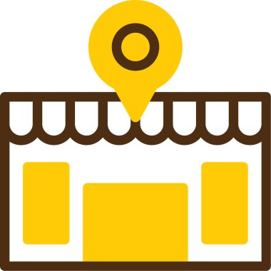 konumu simgesi harita, illüstrasyon vektör