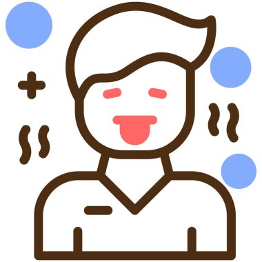 Ateşim var. Web simgesi basit illüstrasyon