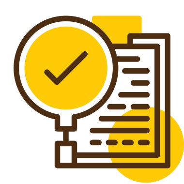 Kontrol listesi simgesi vektör illüstrasyonu