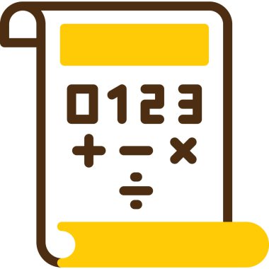 Matematik simgesi, vektör illüstrasyonu