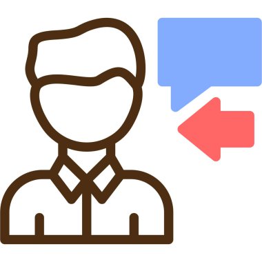 Müşteri servisi. Basit vektör illüstrasyonu