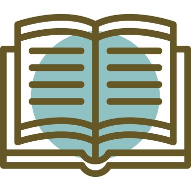 Kitaplar. Web simgesi basit illüstrasyon