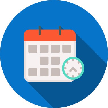 Takvim Düz Vektör Simgesi