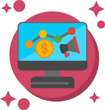 iş ve finans simgesi, vektör illüstrasyonu