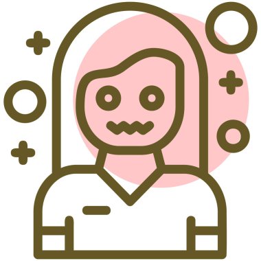 Bir Cadılar Bayramı simgesinin vektör illüstrasyonu