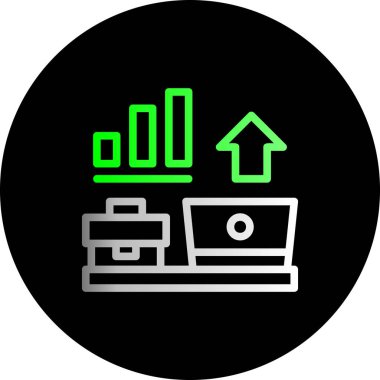 iş simgesi vektör illüstrasyonu