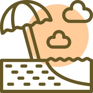 Bulut hava tahmini simgesi - özet biçimi