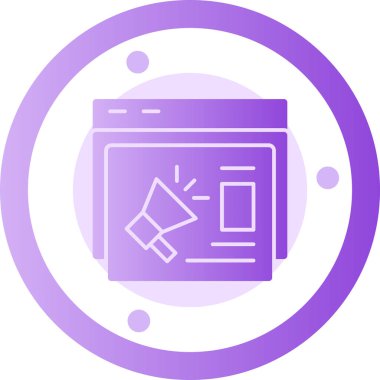 Tarayıcı web simgesi. Vektör çizim