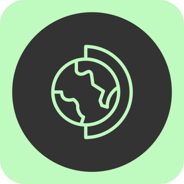 dünya simgesi, vektör illüstrasyonu