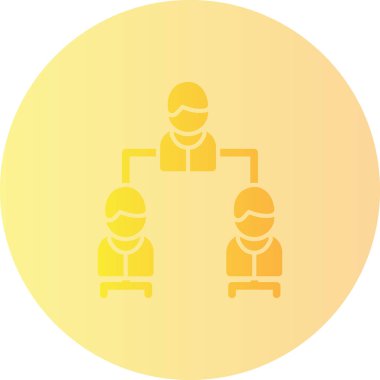 İnsanlar düz simgeler oluşturur. Takım ve iş. vektör illüstrasyonu