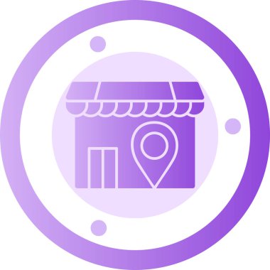 Modern yapı simgesinin vektör illüstrasyonu