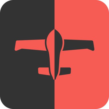 Kırmızı kurdeleli siyah bir düzlemin vektör çizimi