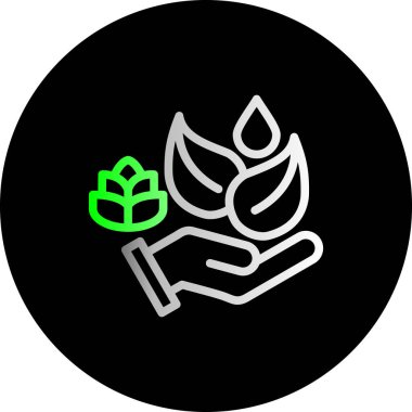 bitki simgesi vektör illüstrasyonu