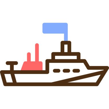 gemi web simgesi basit tasarım