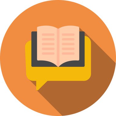 Kitap. Web simgesi basit illüstrasyon