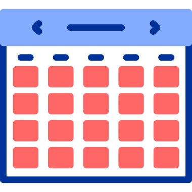 Takvim simgesi vektör illüstrasyonu