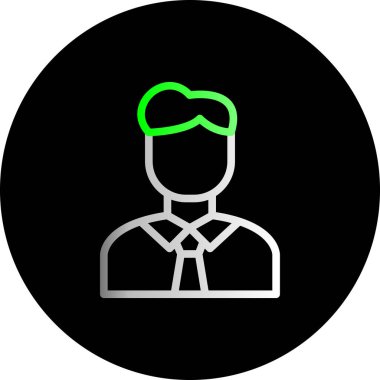 Takım elbiseli bir adamın vektör çizimi