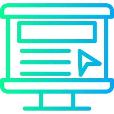 Web arayüzü tasarım simgesi, vektör illüstrasyonu