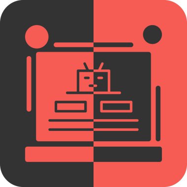 video. Web simgesi basit illüstrasyon