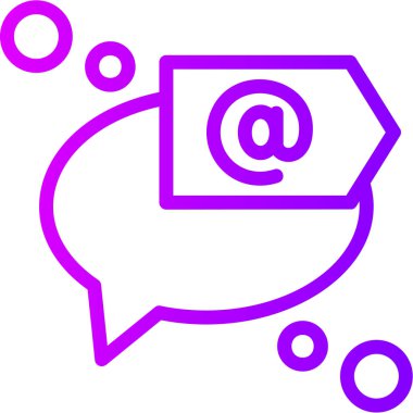 Mesaj var. Web simgesi basit illüstrasyon