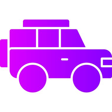 - Araba. Web simgesi basit illüstrasyon