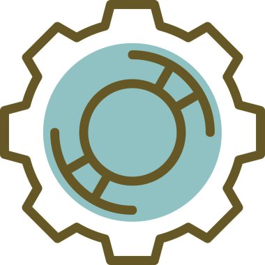 Teçhizat Web simgesi basit illüstrasyon