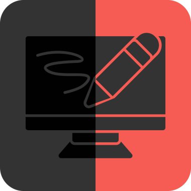 yazıcı web simgesi, basit illüstrasyon