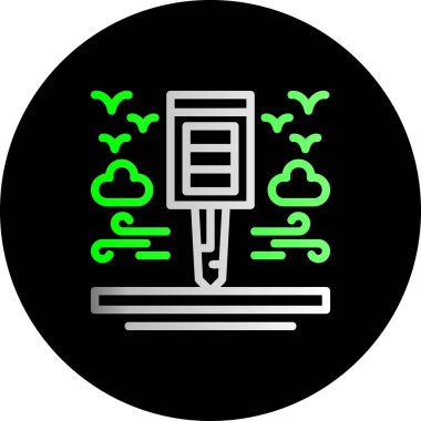 Hava durumu simgesi, vektör illüstrasyonu