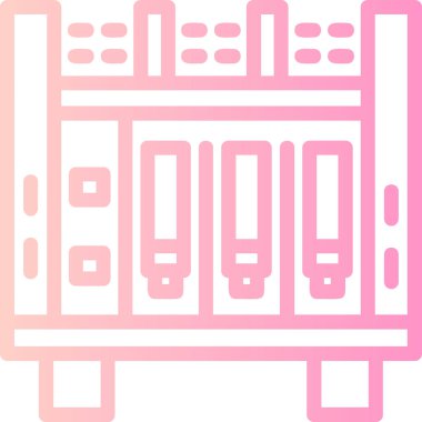 veritabanı. Web simgesi basit illüstrasyon