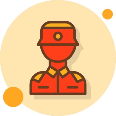 asker web simgesi basit illüstrasyon