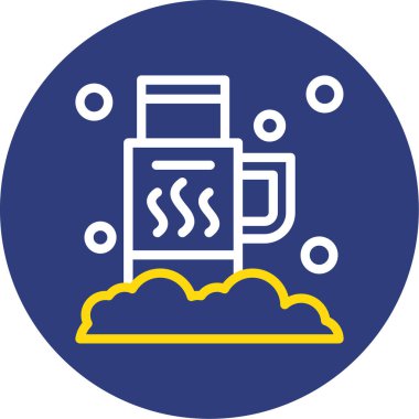 Modern gaz simgesinin vektör illüstrasyonu