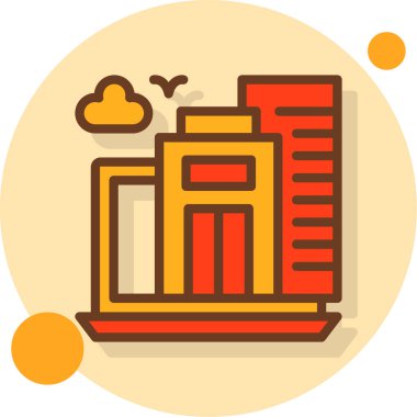 Kahve dükkanı simgesi, vektör illüstrasyonu