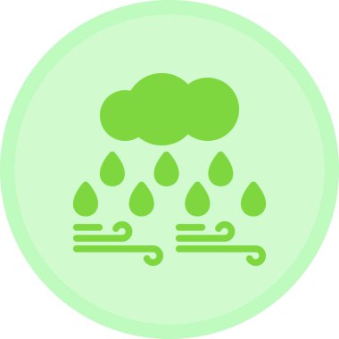 Yağmur. Web simgesi basit illüstrasyon