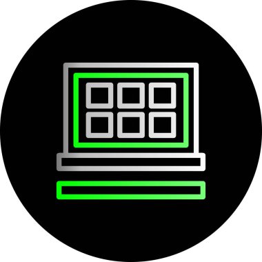 Bilgisayar. Web simgesi basit illüstrasyon