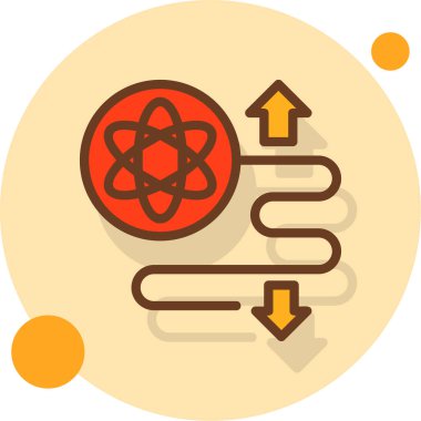 atom. Web simgesi basit illüstrasyon