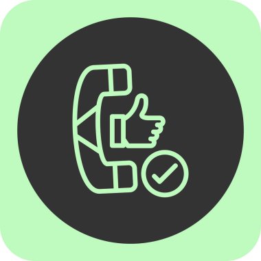 başparmak yukarı simgesi, basit vektör illüstrasyonu