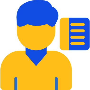 avatar. Web simgesi basit illüstrasyon