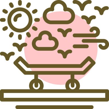 Şirin bir bebeğin vektör çizimi