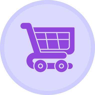 El arabası. Web simgesi basit illüstrasyon