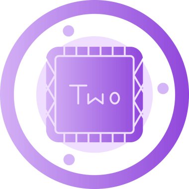 2 b simgesi, vektör illüstrasyonu