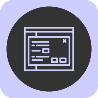 Web sayfası vektör simgesi