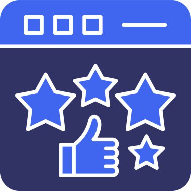 derecelendirme web simgesi basit tasarım