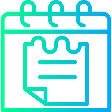 Takvim simgesi vektör illüstrasyonu